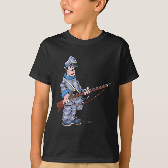 Fun Civil War Soldier  T-Shirt (Front)