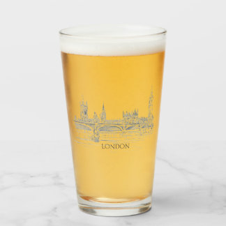 Fun Classic Iconic London Skyline Glass