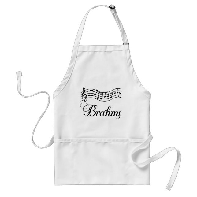 Fun Classical Music Brahms Music Notes Standard Apron (Front)