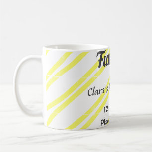 Fun Club bachelorette party yellow lines backgroun Coffee Mug