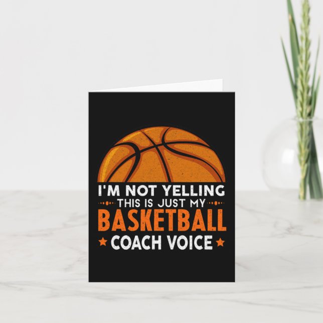 Fun Coach  Basketball Lover Card (Front)