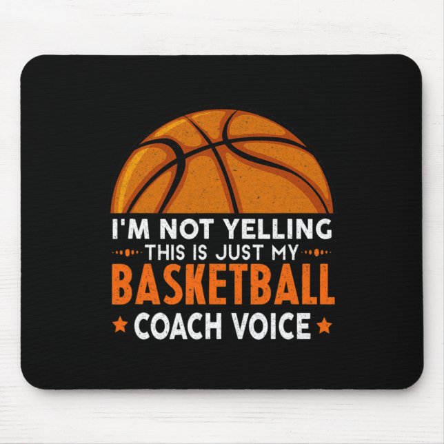 Fun Coach  Basketball Lover Mouse Pad (Front)