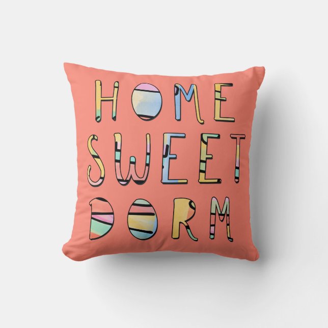 Fun College Dorm Colourful Cushion (Front)