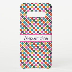 Fun, Colorful Polka Dots Samsung Galaxy Case