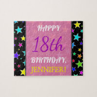 Fun, Colourful, 18th Birthday Puzzle