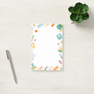 Fun Colourful Back To School Teacher Post-it Notes