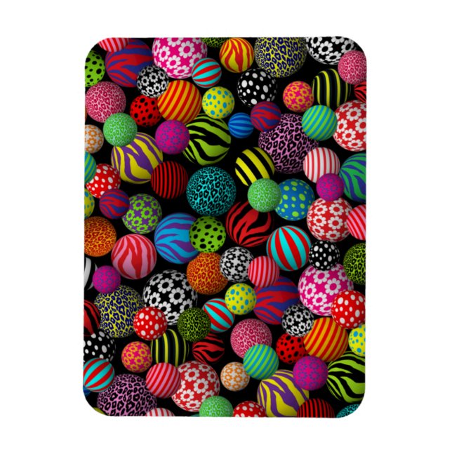 Fun & Colourful Balls Magnet (Vertical)