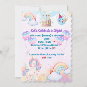 Fun & Colourful Birthday Invitation – Party Celebr