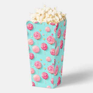 Fun & Colourful Blue and Pink Lollipops Favour Box