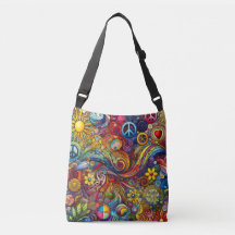 Fun Colourful Boho Cross Body Bag