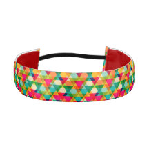 Fun Colourful Bright Geometric Triangle Pattern