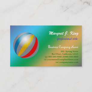 Fun, colourful business card