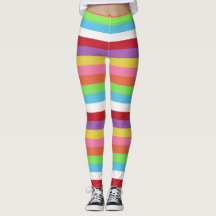 fun colourful candy stripes pattern tights