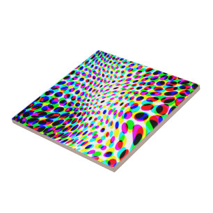 Fun Colourful Circles Tile