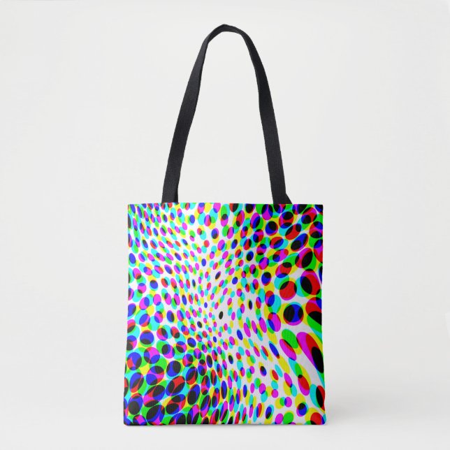 Fun Colourful Circles Tote Bag (Front)