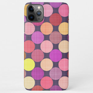 Fun Colourful Contemporary Polka Dots Art Pattern iPhone 11Pro Max Case