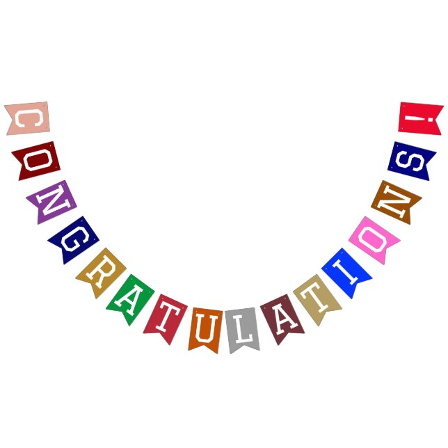 Fun & Colourful Custom All Occasion Congratulation Bunting (All)