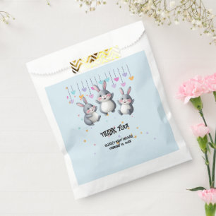 Fun Colourful Cute Hoppers Bunny Baby Shower Favour Bags