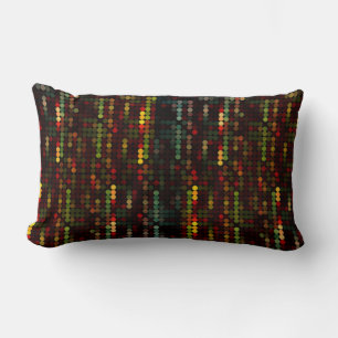 Fun Colourful Disco Style Sequin Print Lumbar Cushion