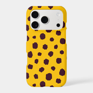 Fun colourful dog pattern yellow brown