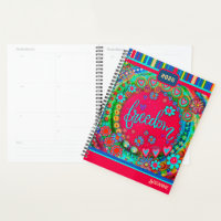 Fun Colourful Floral Hearts Freedom Name Date