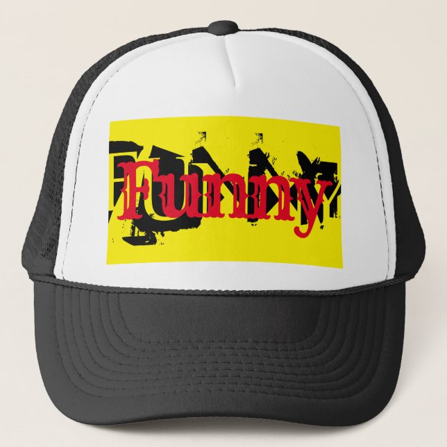 fun colourful FUNNY typography | Trucker Hat (Front)