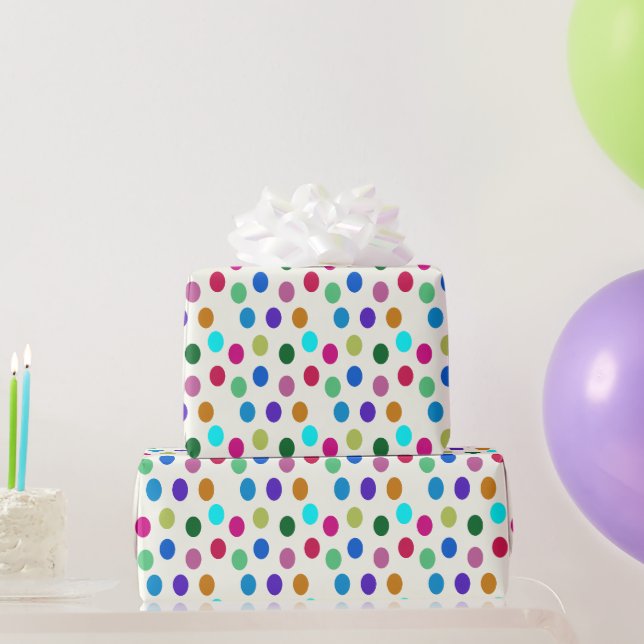 Fun Colourful Geometric Pattern Gift Wrapping Pape Paper (Party Gifts)