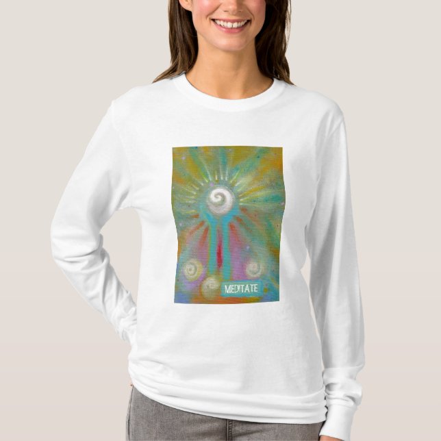 Fun colourful inspirational abstract art T-Shirt (Front)