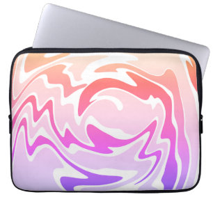 Fun Colourful Liquid Swirl Laptop Sleeve