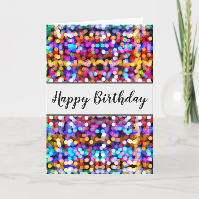 Fun Colourful Modern Birthday Card (Front)