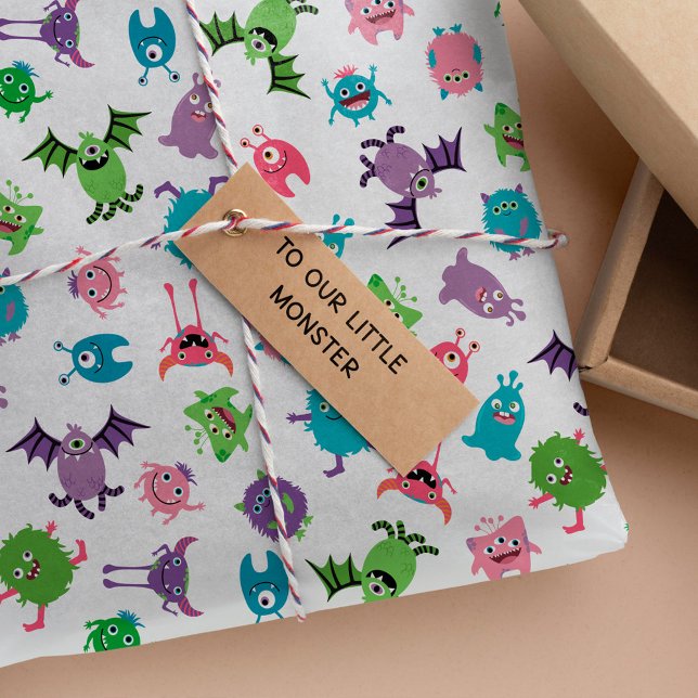 Fun Colourful Monster Mash Pattern Halloween Party Tissue Paper (Creator Uploaded)
