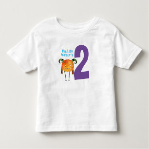 Fun colourful My Little Monster is two birthday  T Toddler T-Shirt