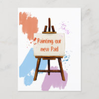 Fun Colourful Paint Samples | Artist Easel Moving
