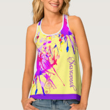 Fun Colourful Paint Splash and Music Notes on YEL