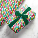 Fun Colourful Paper Christmas Trees Wrapping Paper<br><div class="desc">Remember the childlike wonder of the holidays with this fun,  festive wrapping paper,  designed with overlapping tissue paper Christmas trees in bright colours of lime,  magenta pink,  golden yellow,  aqua blue,  green,  and red.</div>