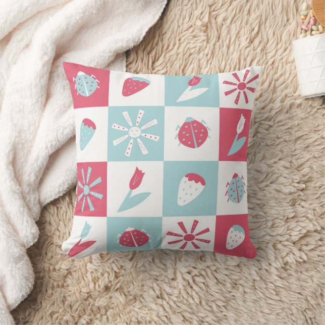 fun colourful pattern cushion (Blanket)