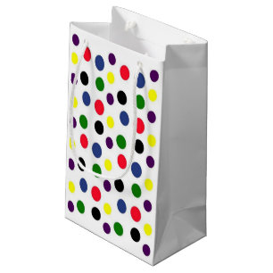 Fun Colourful Polka Dot Small Gift Bag