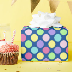 Fun Colourful Polka Dots Wrapping Paper