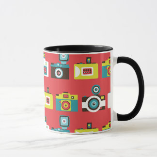 Fun Colourful Retro Lomo Cameras Pattern Mug
