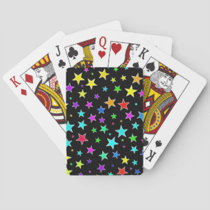 Fun, Colourful Stars Pattern Playing Cards