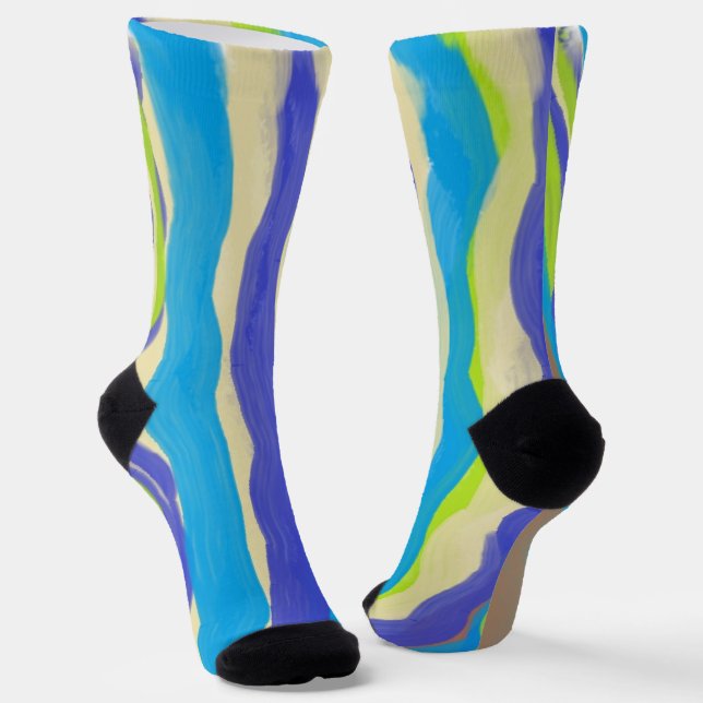 Fun, colourful & trendy crew socks (Angled)