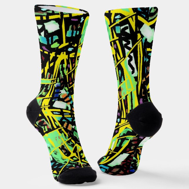Fun, colourful & trendy crew socks (Angled)