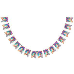 Fun Colourful Unicorn Themed Happy Birthday Bunting