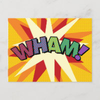 Fun Colourful WHAM Personalised Speech Bubble
