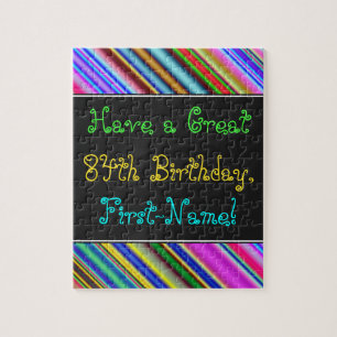 Fun, Colourful, Whimsical 84th Birthday Puzzle