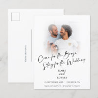 Fun Come For Booze Photo Save The Date Announcemen