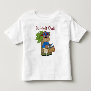Fun Comic Bear Schools Out Toddler T-Shirt