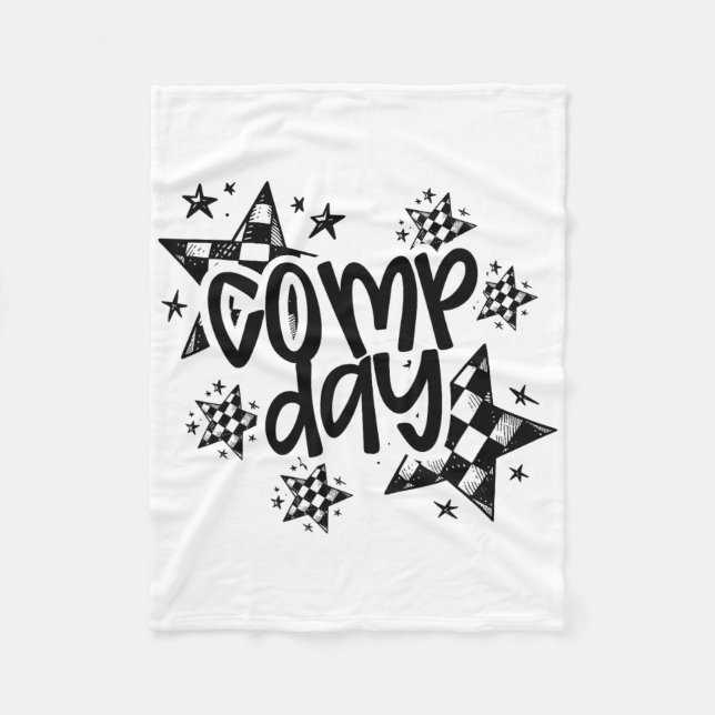 Fun Comp Day Cheerleading Competition Day Cheer Co Fleece Blanket (Front)