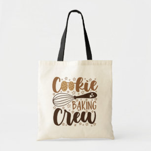 Fun Cookie Baking Crew Design Tote Bag