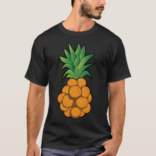Fun cool basketball pineapple design - graphic art T-Shirt